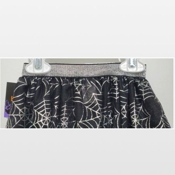 New Black Halloween Skirt With Spider Webs Ruffle Tulle - Picture 10 of 16